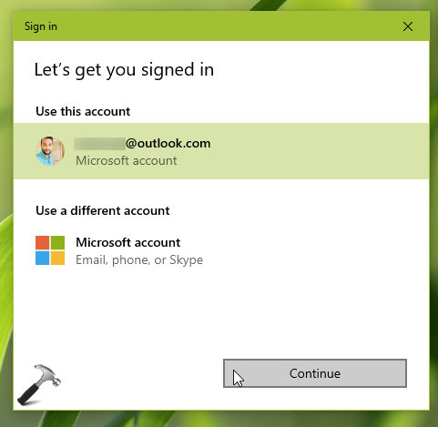 microsoft account for apps