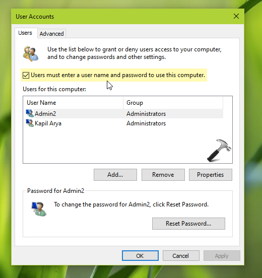 Fix Can t Disable Auto Login In Windows 10 Pirated Land