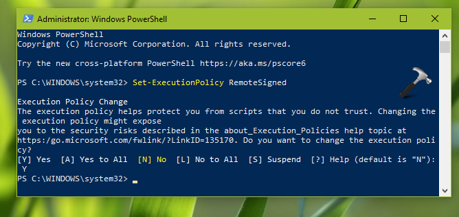 powershell execution policy