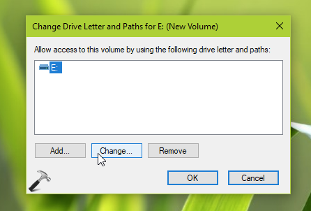 change drive letter and paths