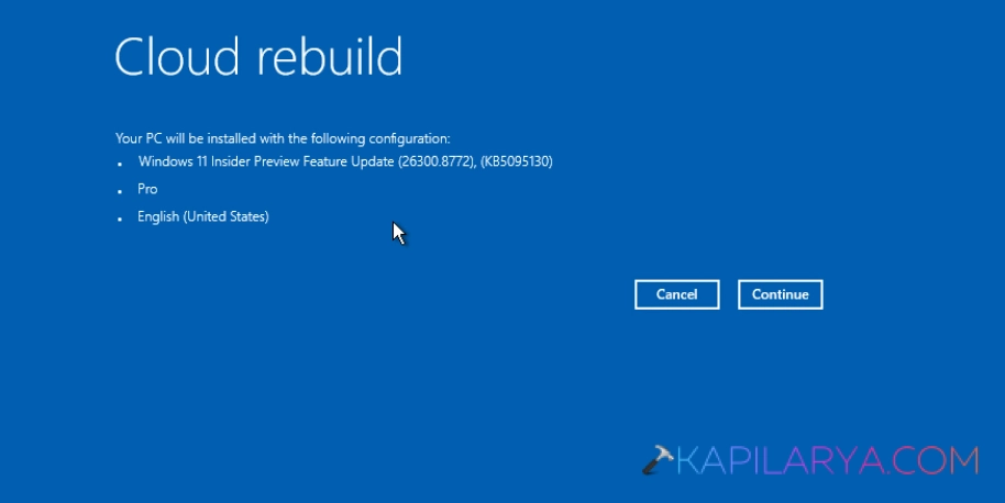 Cloud Rebuild