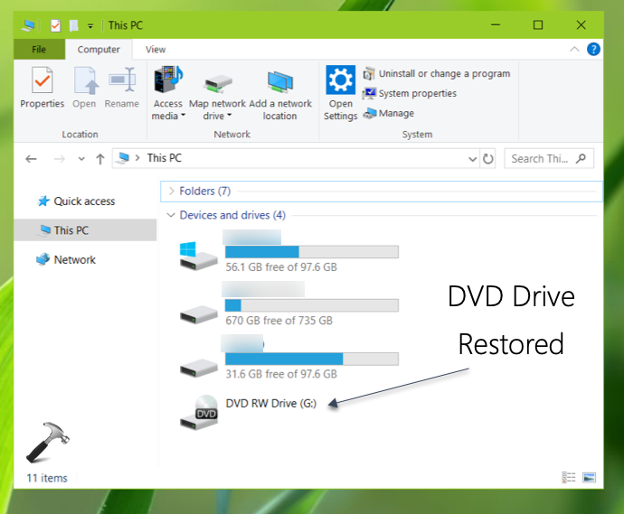 Cuyo escalera mecánica Redundante FIX: CD/DVD Drive Missing In Windows 10