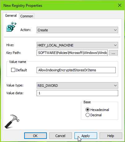 microsoft webmatrix publish settings registry key