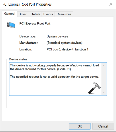 Fix Device error code 31 in Windows 10