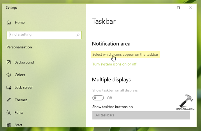 Windows Security notification icon in Windows 10