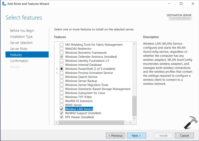 Windows server настройка wifi