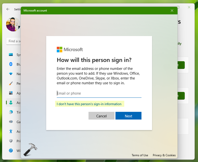 How to create a local account in Windows 11