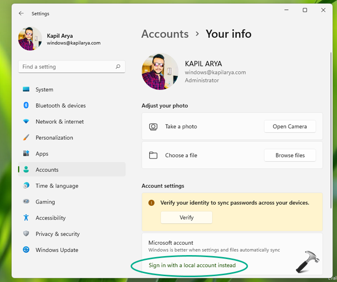 Fix: Sign in with local account instead option missing in Windows 11