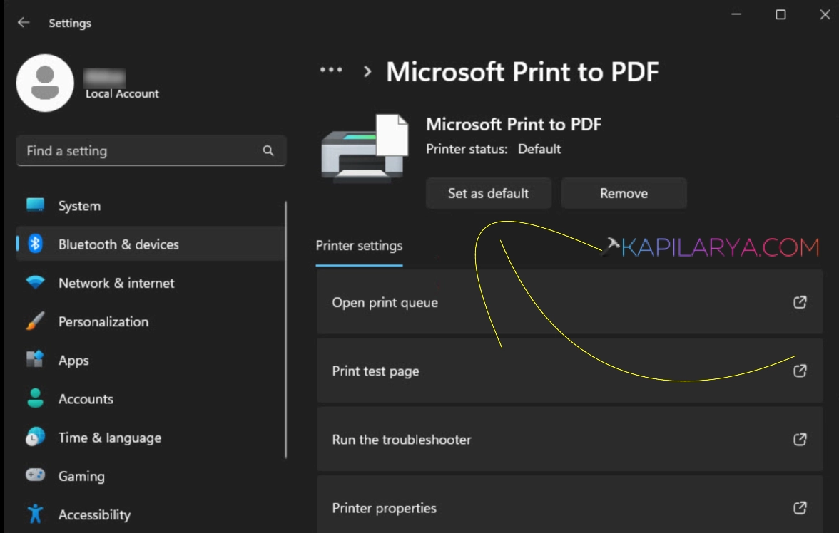 Microsoft Print to PDF