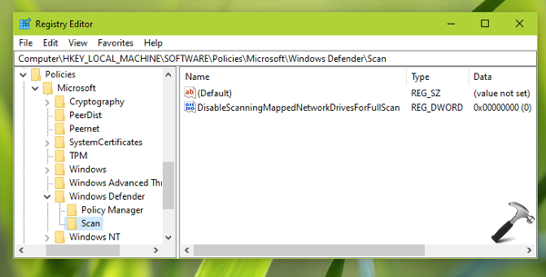 Scan Mapped Drives With Microsoft Defender