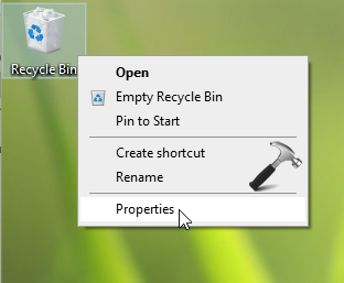 Configure Maximum Size For Recycle Bin In Windows 10
