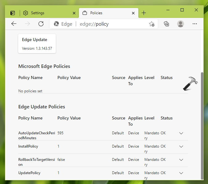 Fix Update Policies Are Configured But Will Be Ignored In Microsoft Edge