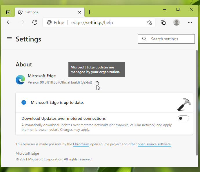 Fix 'Update policies are configured but will be ignored' in Microsoft Edge