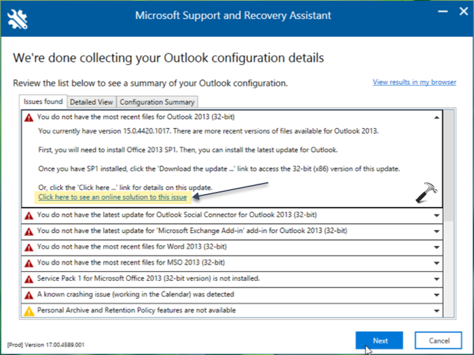 Microsoft Support and Recovery Assistant 17.01.0268.015 free instal