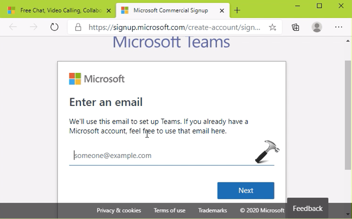 You're not on Teams yet, but you can set it up for your organization