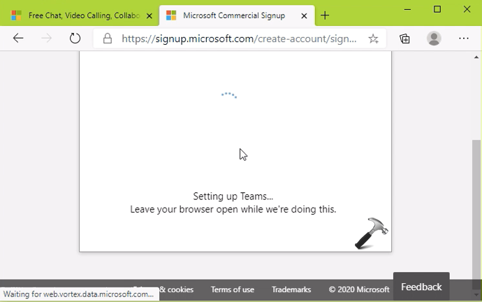 You're not on Teams yet, but you can set it up for your organization