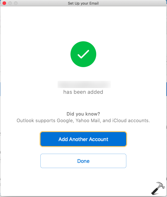 outlook not asking for password when adding account