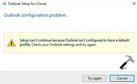outlook for mac repairing main profile