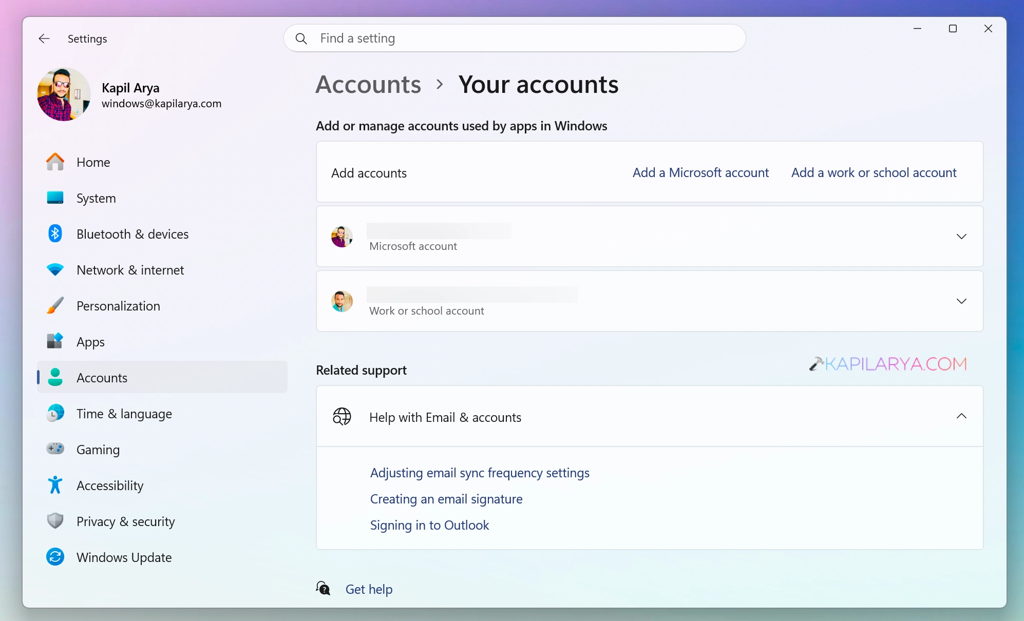 Accounts