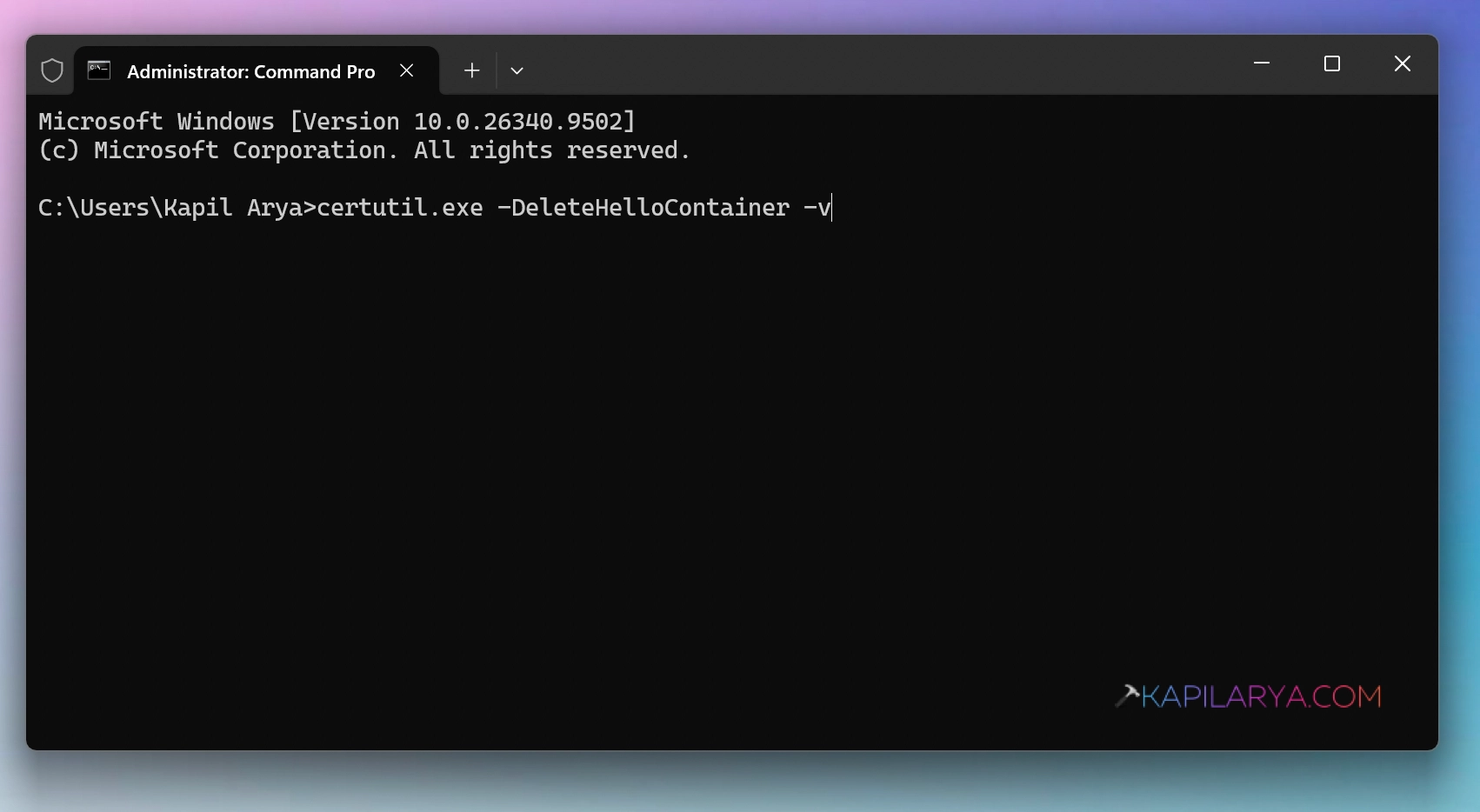 Command Prompt