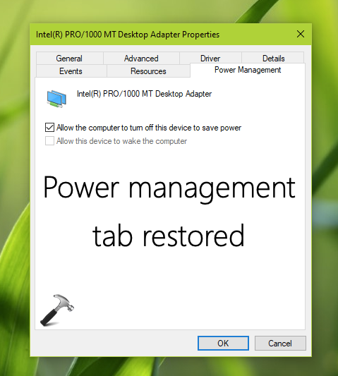 spoel Appartement eeuwig Fix: Power Management tab missing for devices in Windows 10