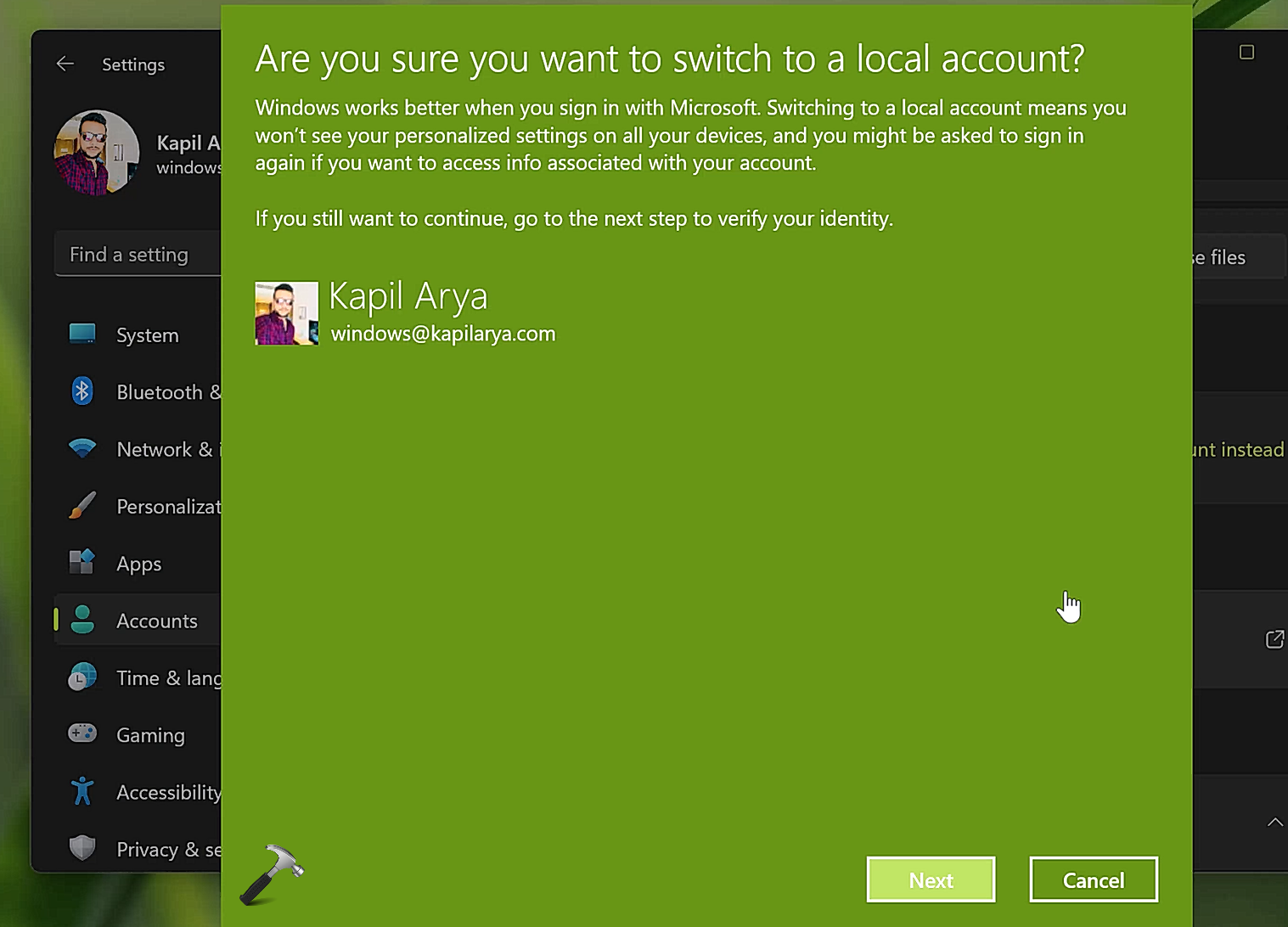 How To Remove Microsoft Account In Windows 11