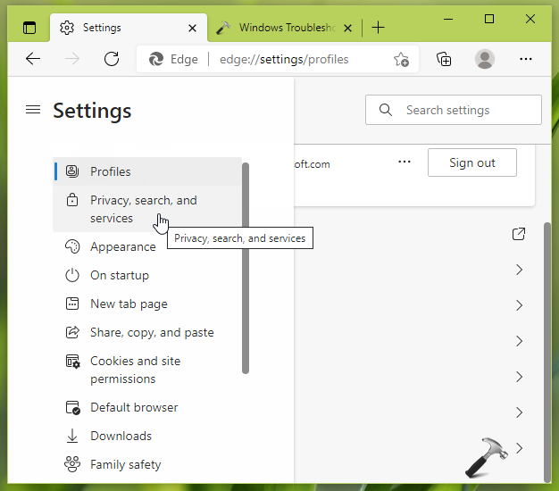 Change search engine in Microsoft Edge (Chromium)