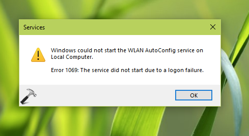 Fix Error 1069 The service did not start due to a logon failure