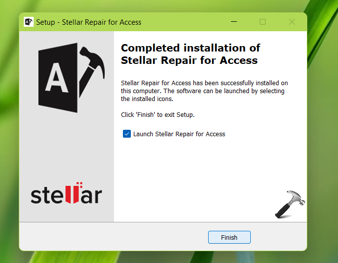 Install Stellar Repair for Access