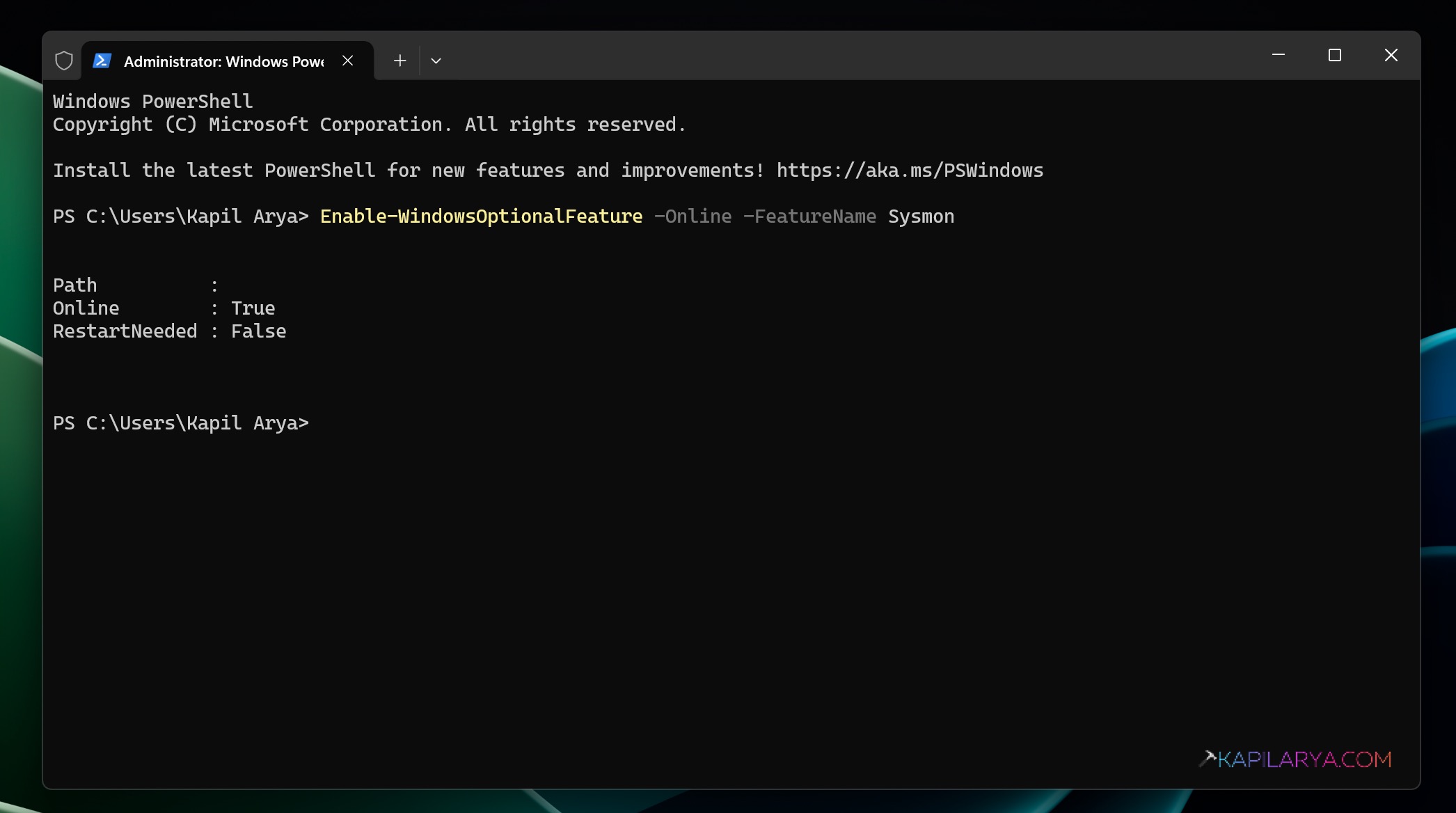 Enable Sysmon - Using PowerShell