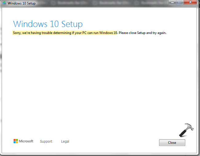 FIX: We're Having Trouble Determining If Your PC Can Run Windows 10