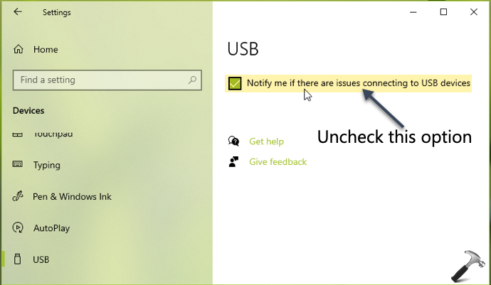 usb devices turning on and off