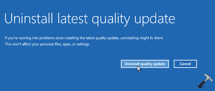 How To Uninstall Updates In Windows