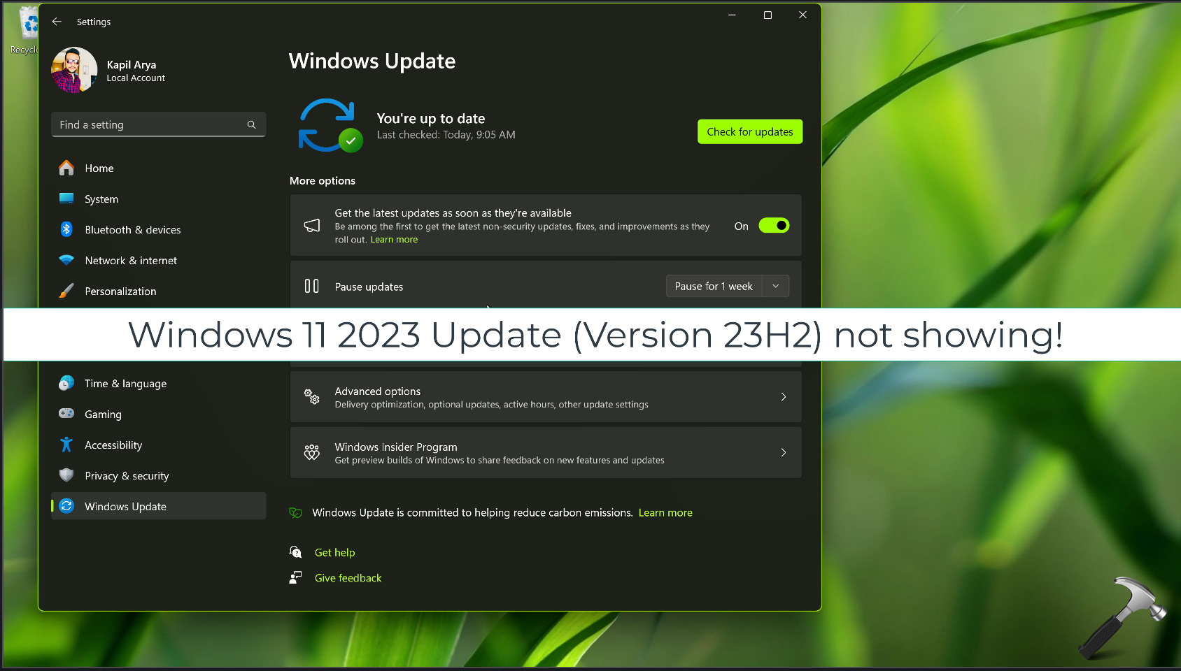 Fix: Windows 11 2023 Update not showing