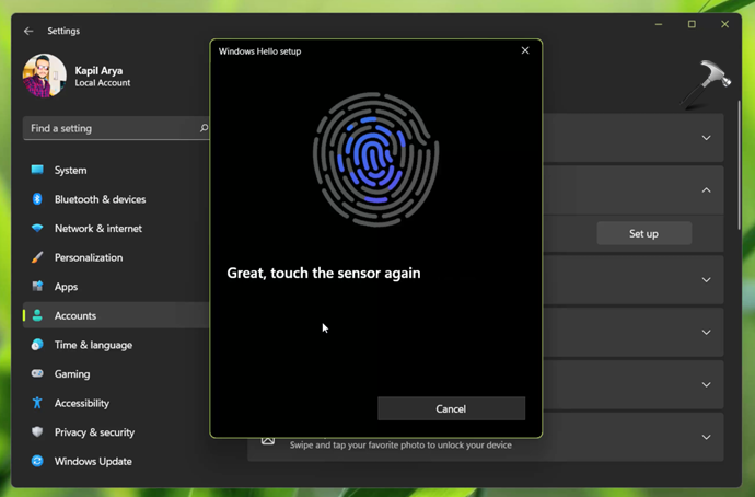 Windows 11 Fingerprint
