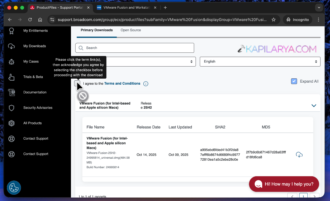 Agree to terms and conditions