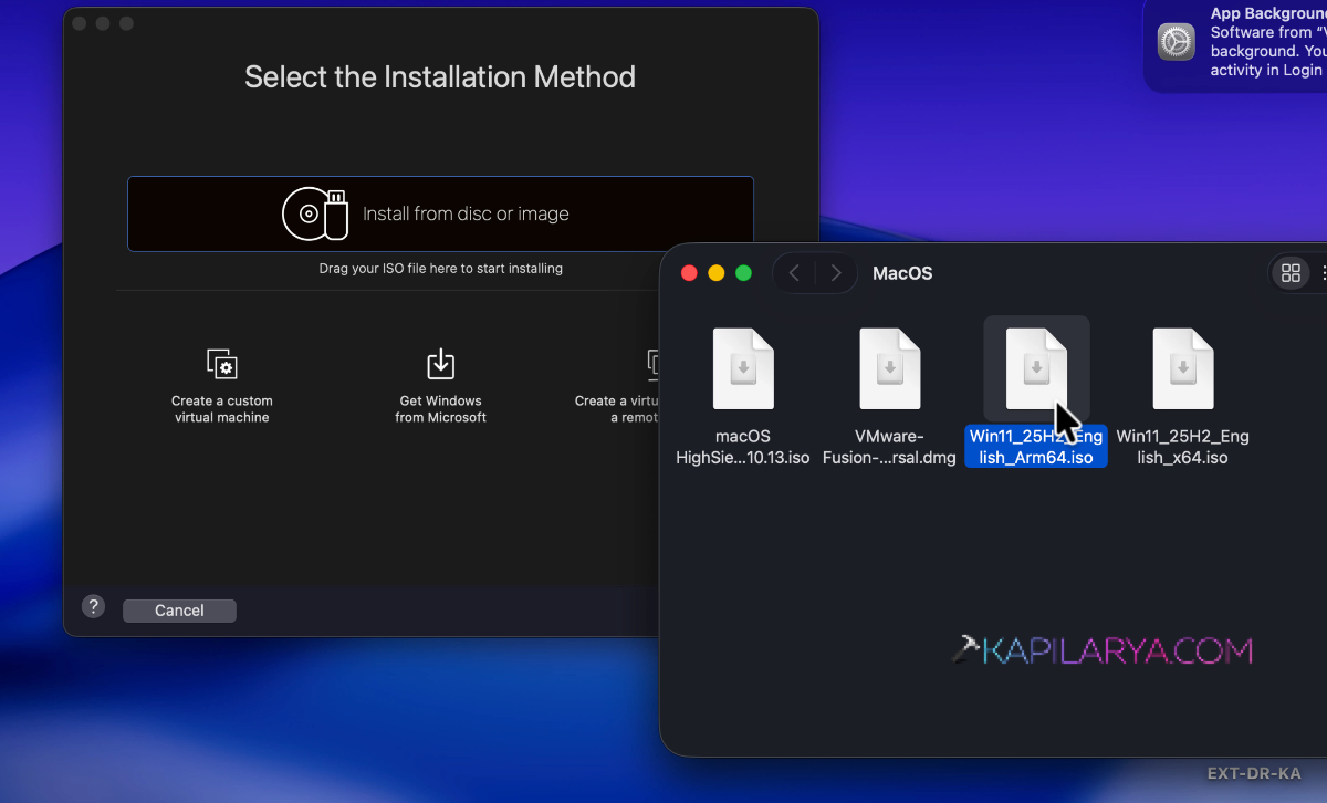 Choose the installation method