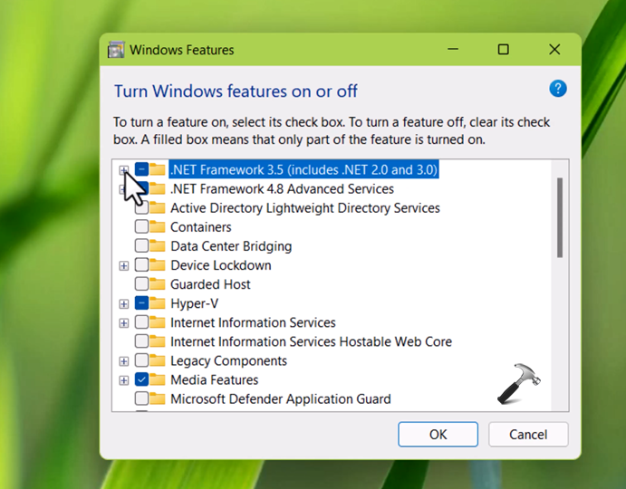 net framework 3.5 e 4.8 1 para windows 11