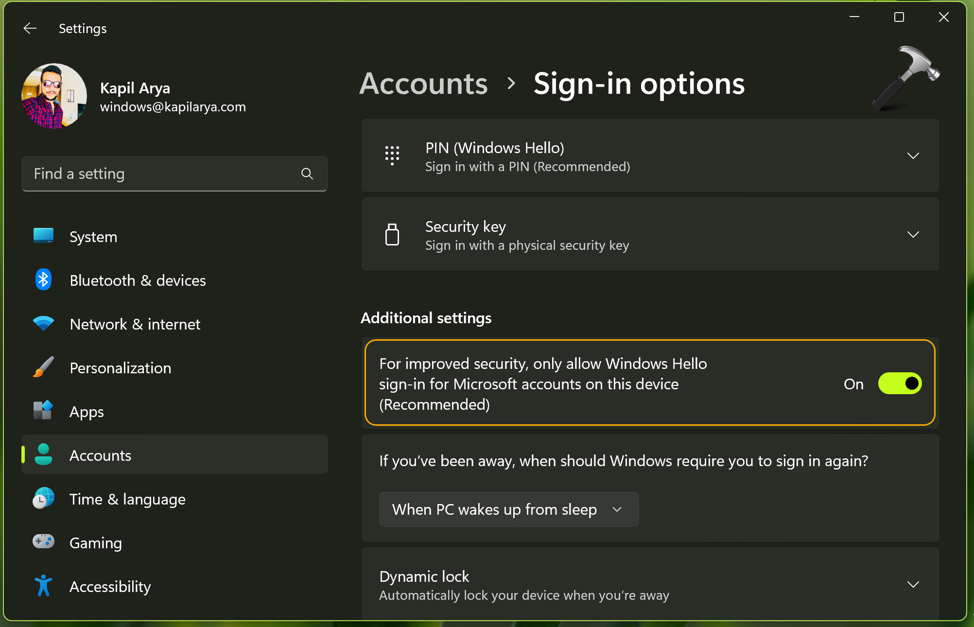 Fix: Picture Password sign-in option missing in Windows 11/10