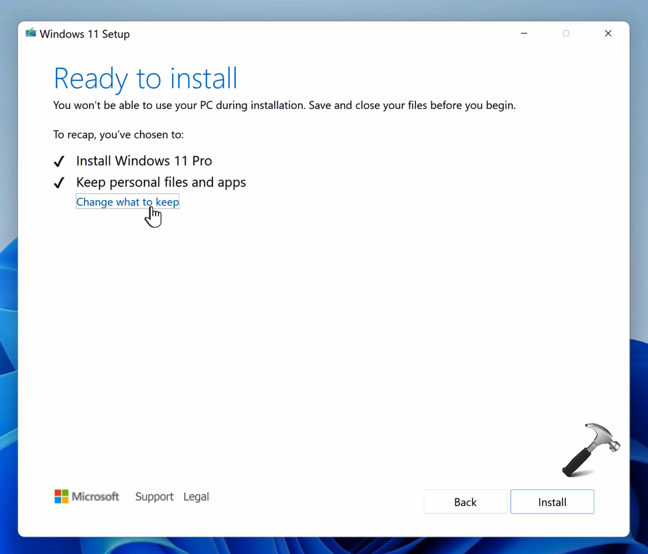 How to perform repair upgrade in Windows 11