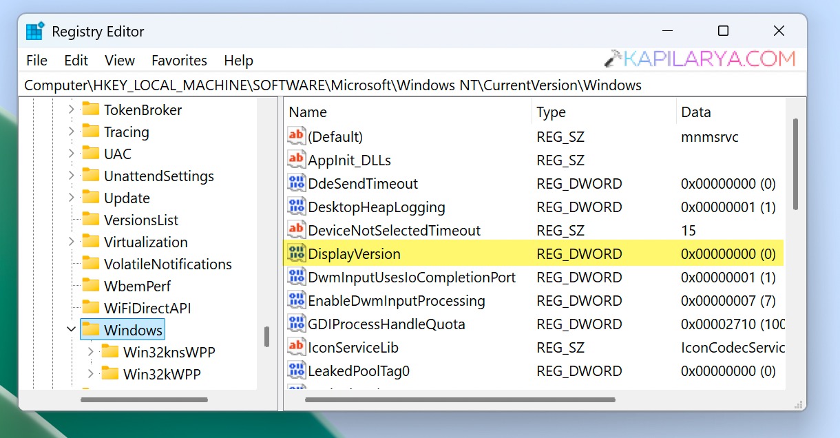 Disable Desktop Watermark all users registry Windows 11