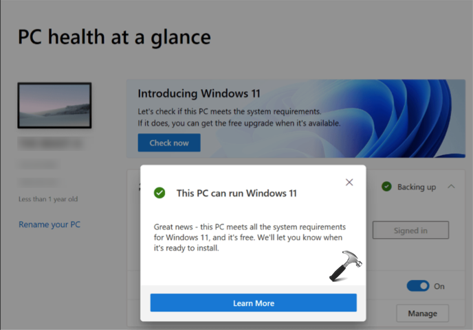 How to check if your system is eligible for Windows 11?