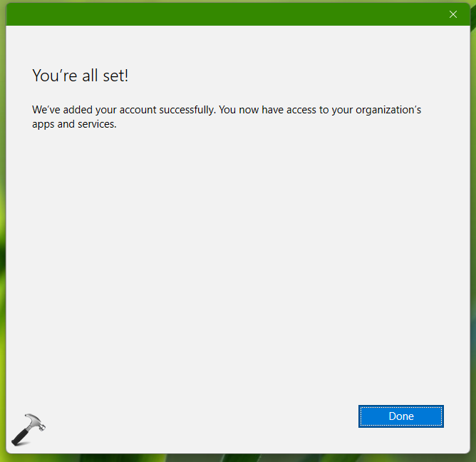 Connect Windows 11 to work or school account
