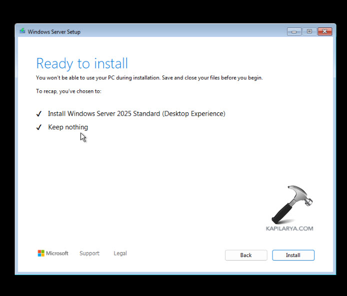 How to install Windows Server 2025 Preview Build