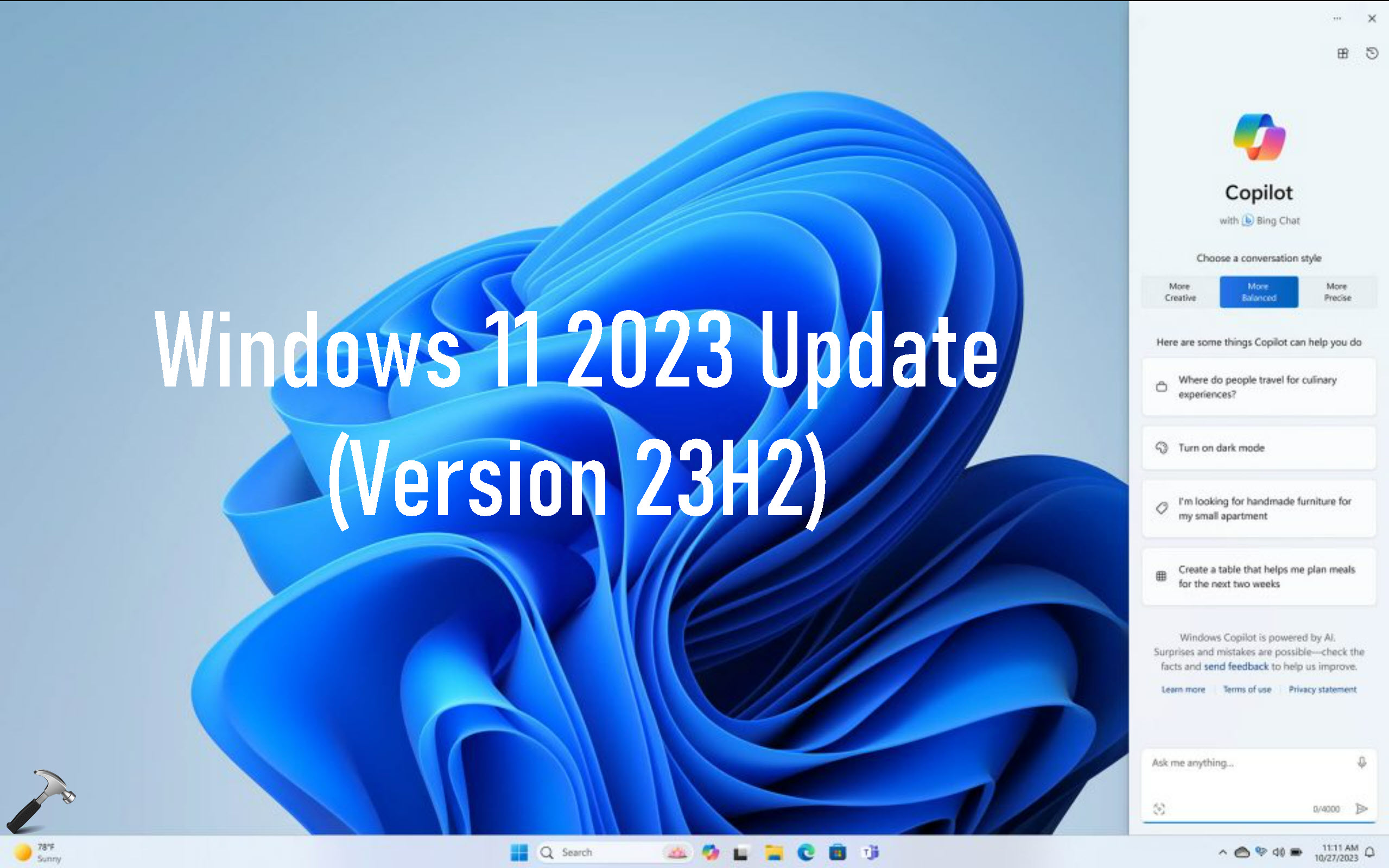 Windows 11 23H2 (2023 Update) releases on October 31 - Pureinfotech